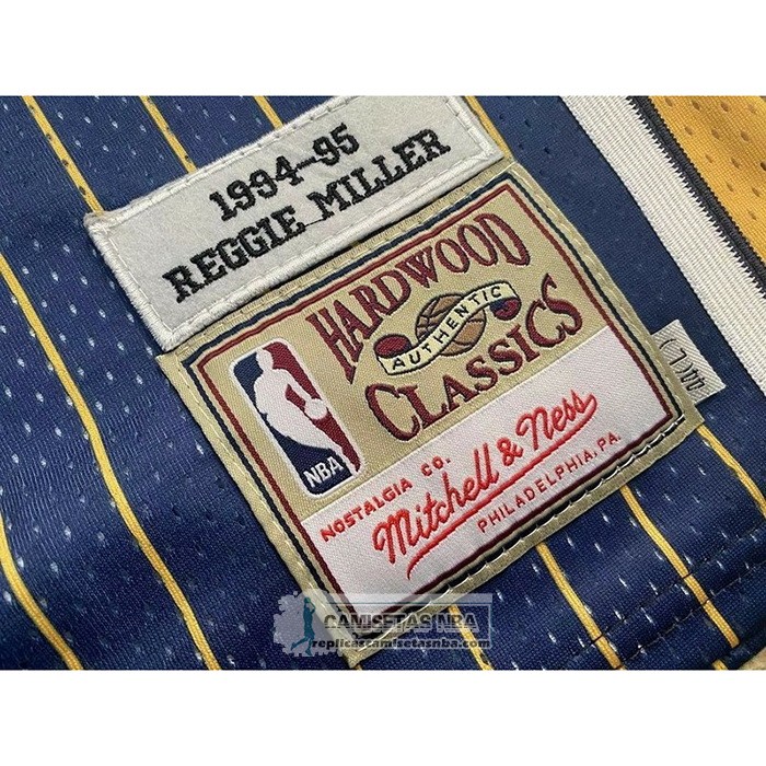 Camiseta Indiana Pacers Reggie R.Miller NO 31 Mitchell & Ness1994-95 Azul